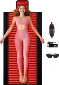 Full Body Red Light Therapy Mat, Large Size Red Light Therapy for Body 660 & 850Nm Dual Wavelength Red Light Blanket, Birthday Christmas Gifts for Women Men Mom Dad Father Lover