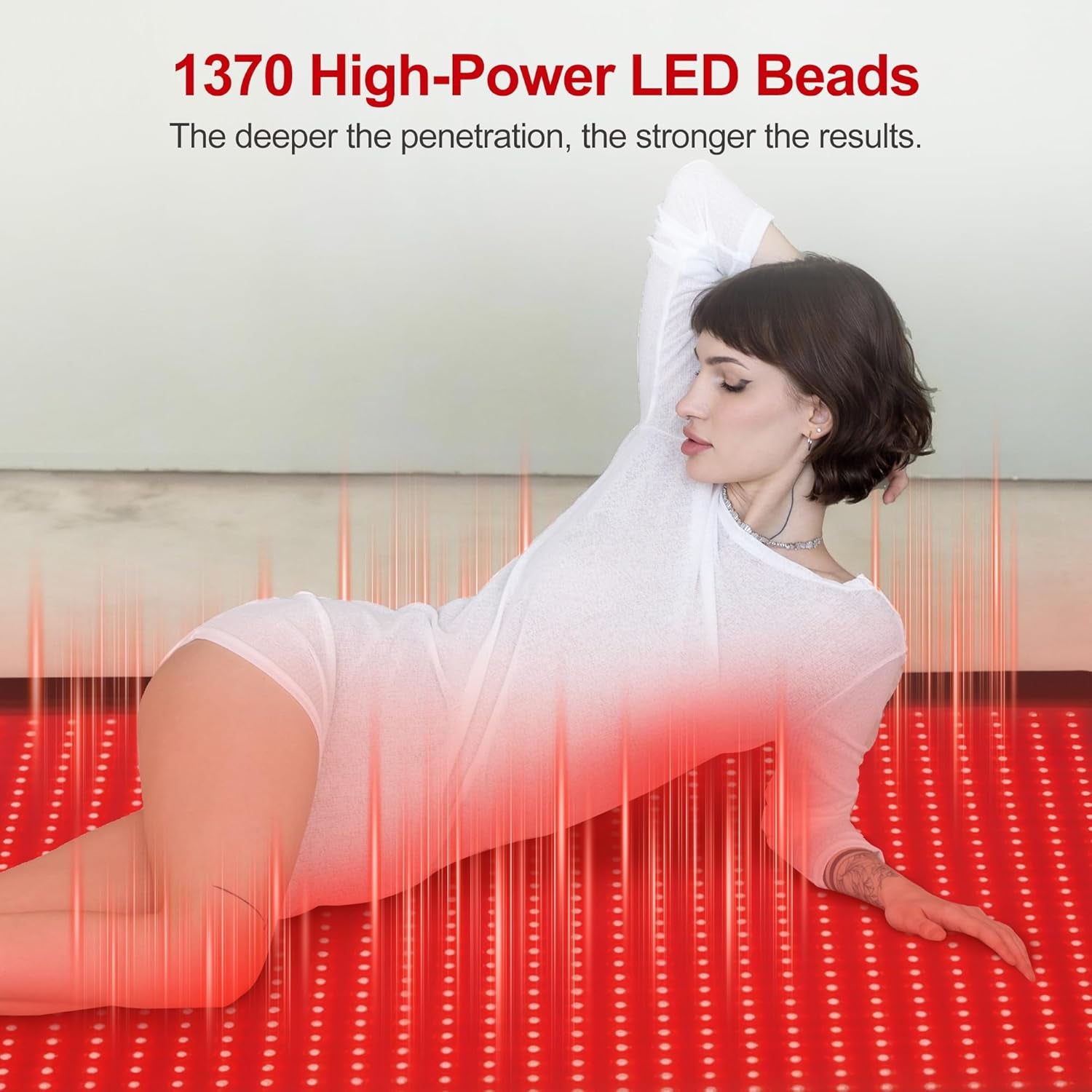 Full Body Red Light Therapy Mat, Large Size Red Light Therapy for Body 660 & 850Nm Dual Wavelength Red Light Blanket, Birthday Christmas Gifts for Women Men Mom Dad Father Lover