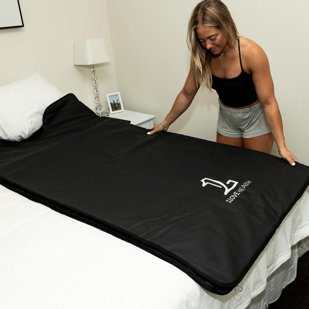 Regular Sauna Blanket | Far Infrared Sauna Blanket | 77-176°F | 0 Emfs, Elfs & Vocs | Black