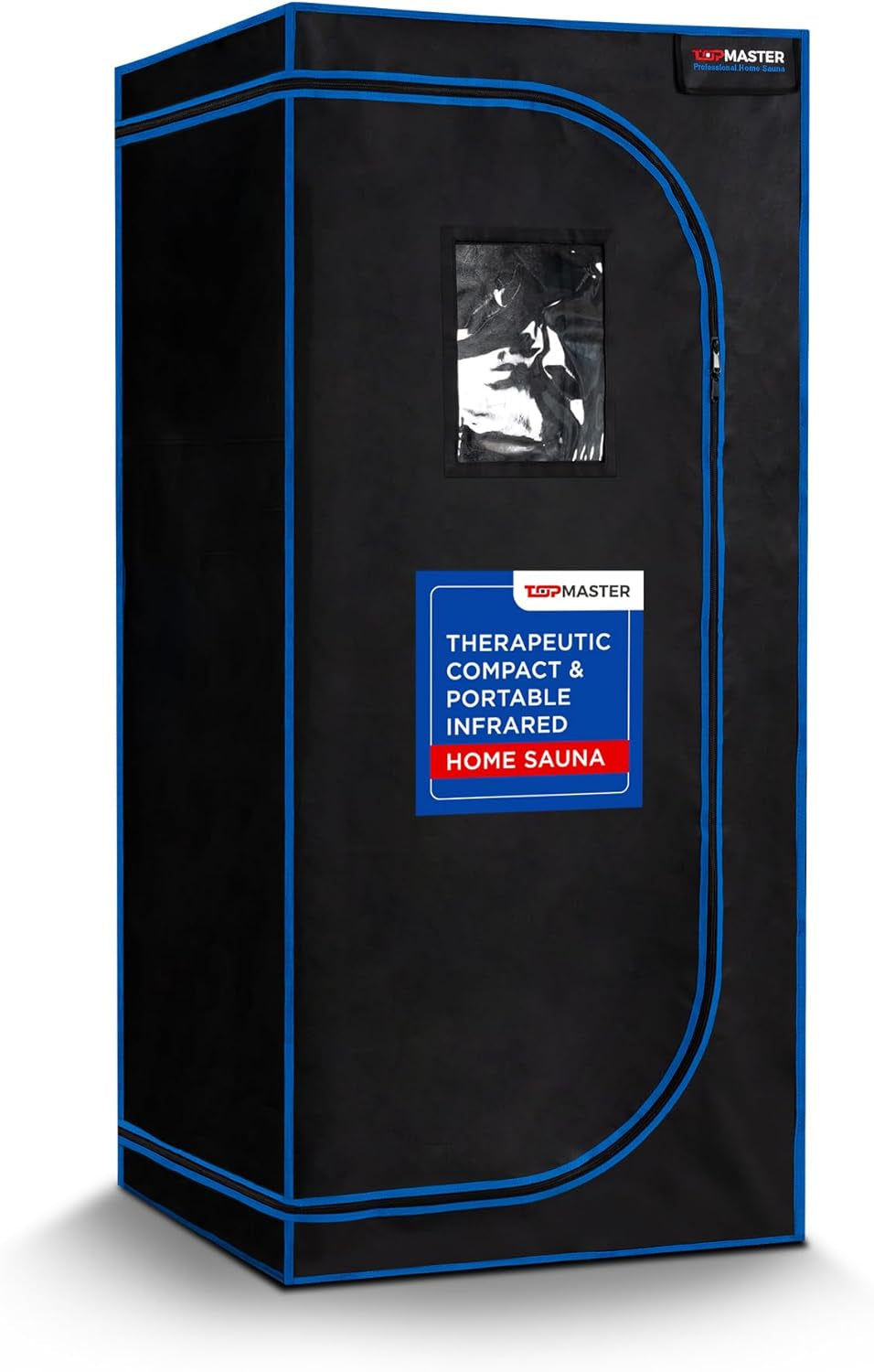 Foldable Sauna Infrared, Portable Sauna for Home, Sauna Tent Sauna Box, Indoor Portable Sauna, Zip up Sauna Room with 1300W Power, Max 140°F Sauna, Black