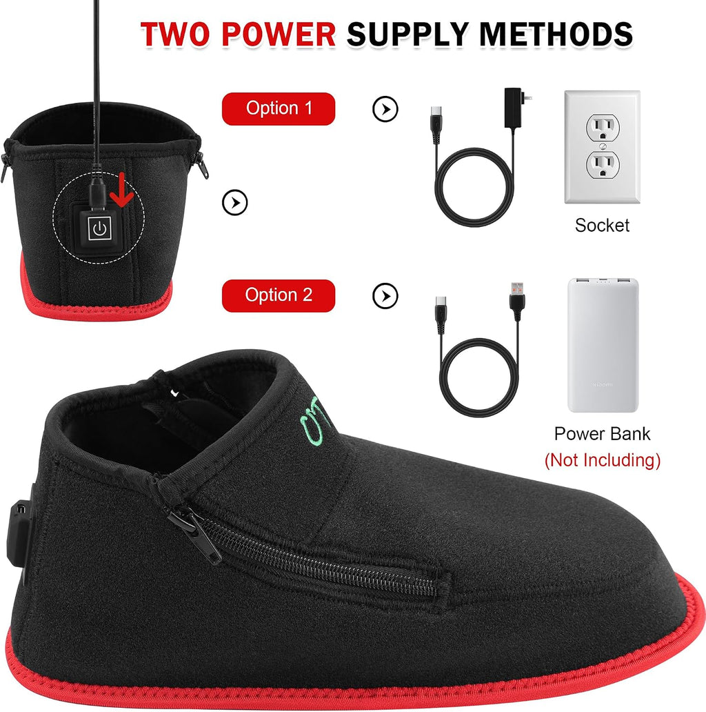 Red Light Therapy Shoe for Feet, 660Nm & 850Nm Infrared Red Light Pulse | Full Wrapped Wearable Infrared Light Therapy Shoe for Foot/Heel/Ankle, 660Nm & 850Nm Red Light with Pulse Mode(Single Pack)