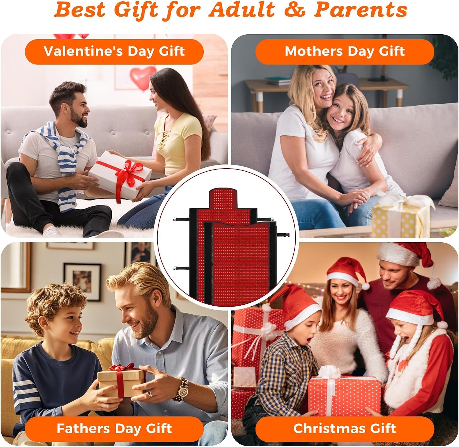 Full Body Red Light Therapy Mat, Large Size Red Light Therapy for Body 660 & 850Nm Dual Wavelength Red Light Blanket, Birthday Christmas Gifts for Women Men Mom Dad Father Lover