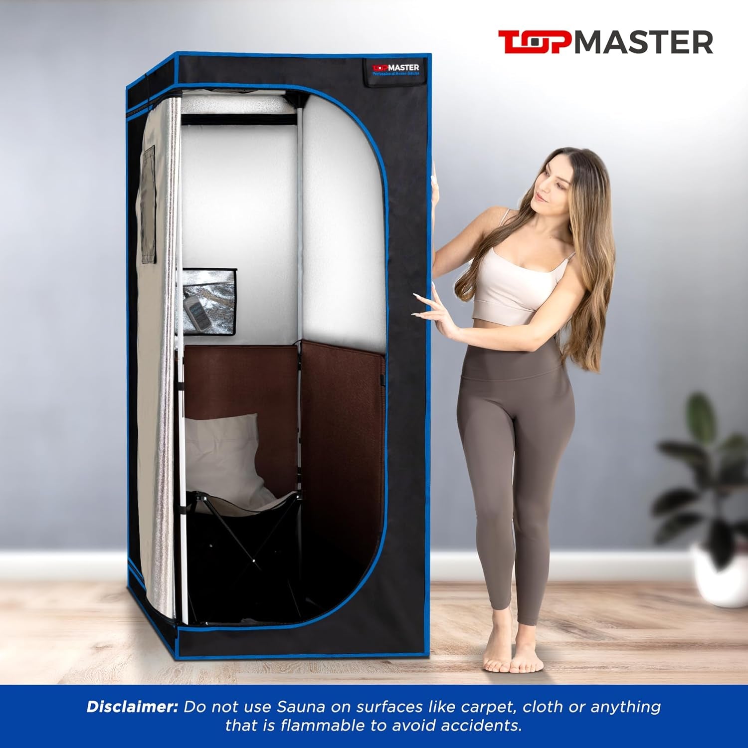 Foldable Sauna Infrared, Portable Sauna for Home, Sauna Tent Sauna Box, Indoor Portable Sauna, Zip up Sauna Room with 1300W Power, Max 140°F Sauna, Black