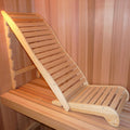 Canadian Wooden Adjustable Sauna Chair, Foldable Natural Wood Lounge Reclined with Ergonomic Backrest, Anti-Slip, Sauna Bench for Any Traditional Sauna (Red Cedar)