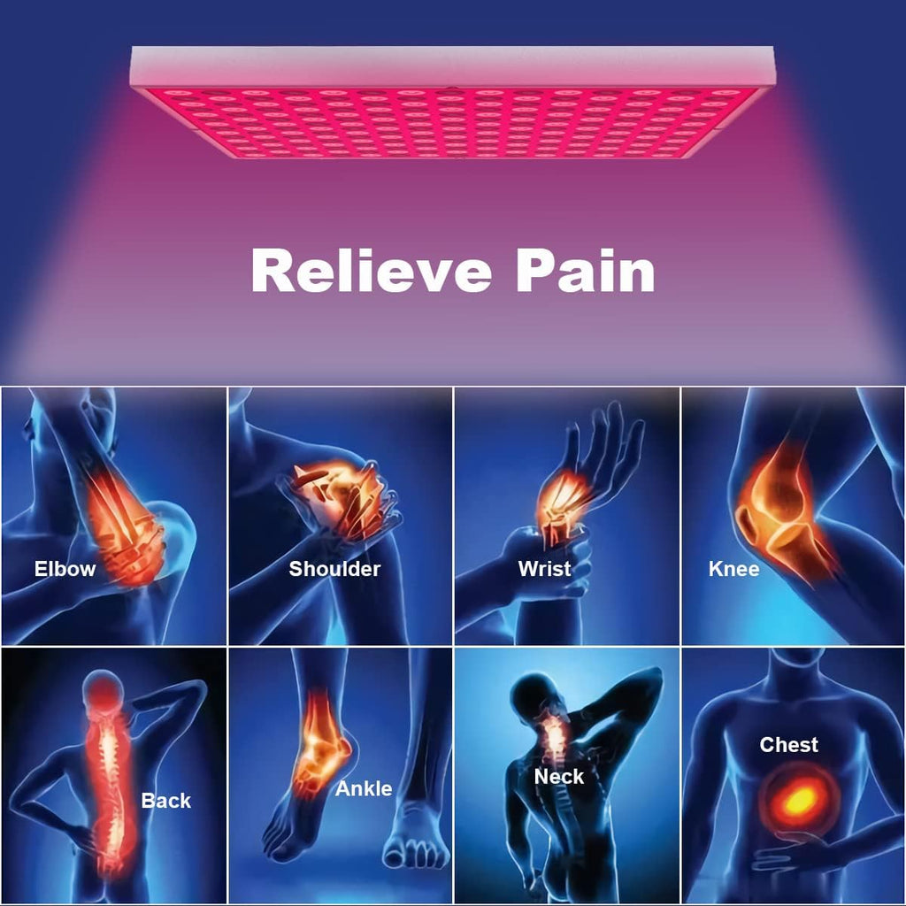Red Light Therapy, Red Light Therapy for Body Face, Red Light Panel near Infrared 850Nm and Deep Red 660Nm for Pain Relief and Skin Improved