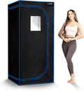 Foldable Sauna Infrared, Portable Sauna for Home, Sauna Tent Sauna Box, Indoor Portable Sauna, Zip up Sauna Room with 1300W Power, Max 140°F Sauna, Black
