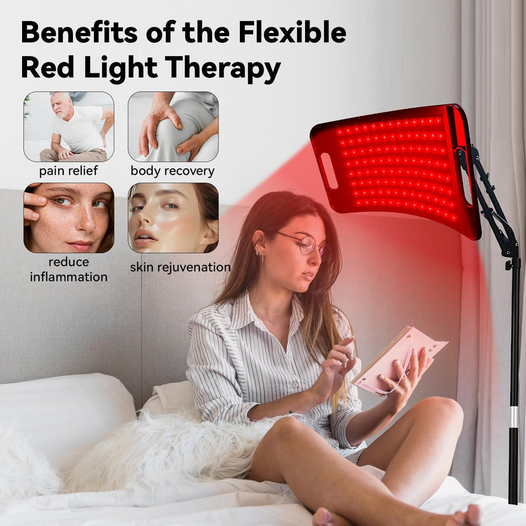 Infrared Light Therapy Panel with Stand, 660Nm Red Light and 850Nm near Infrared LED Red Light Therapy Device at Home