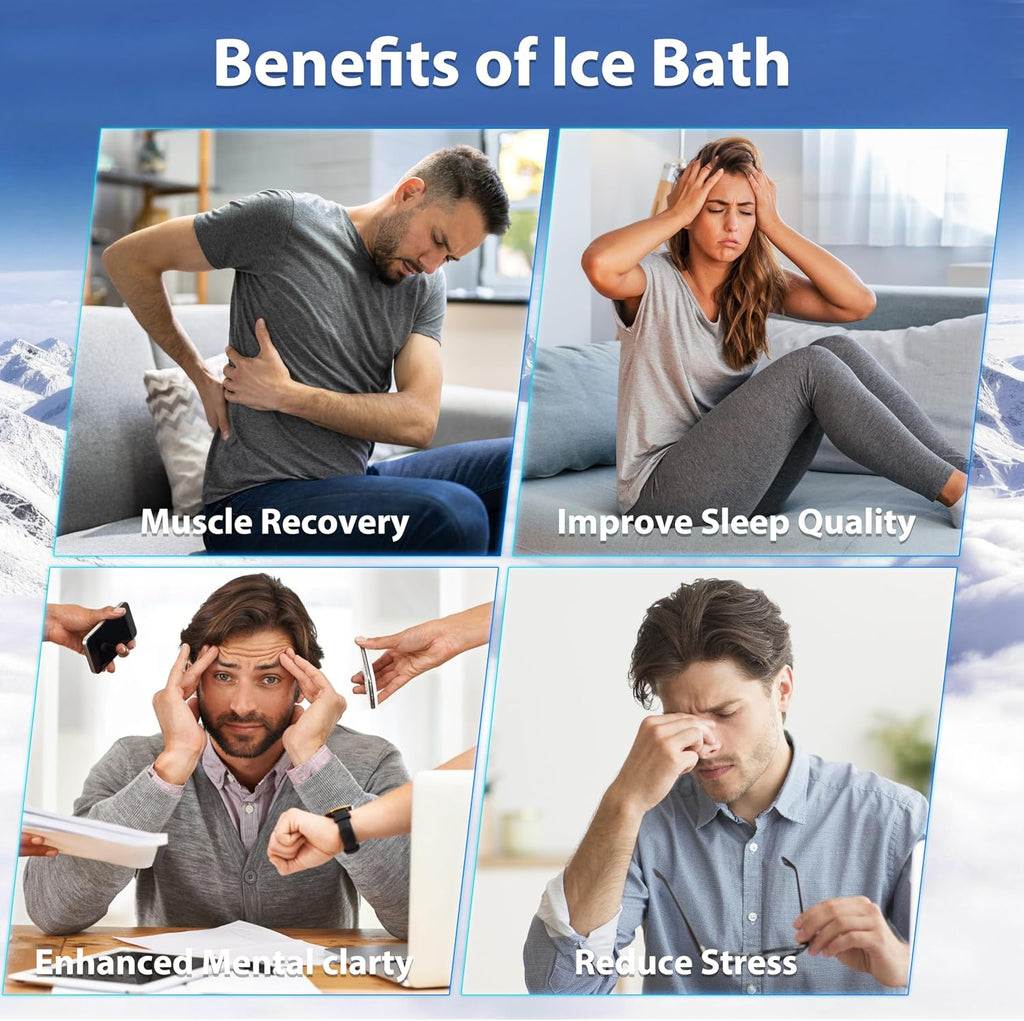 1/2 HP Cold Plunge Chiller for Ice Bath – Upgraded Faster Cooling to 42°F, Built-In Filter & Pump, Insulated Hoses, Energy Saving & Low Noise – for Home Athlete Recovery & Cold Water Therapy